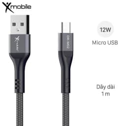 Cáp sạc và truyền dữ liệu USB-A - Micro USB 12W 1m Xmobile DR-M02 - Giá rẻ nhất hôm nay - Ảnh 1