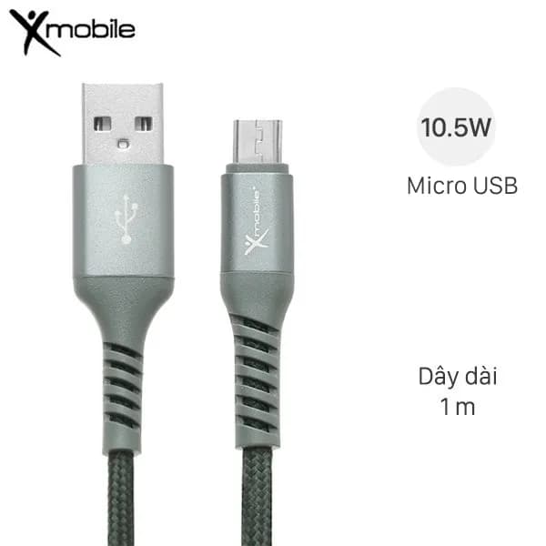 Cáp sạc và truyền dữ liệu USB-A - Micro USB 10.5W 1m Xmobile LTM-02 - Ảnh 38