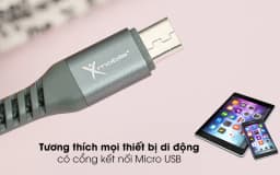 Cáp sạc và truyền dữ liệu USB-A - Micro USB 10.5W 1m Xmobile LTM-02 - Giá rẻ nhất hôm nay - Ảnh 3