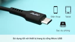 Cáp Micro USB 0.2m AVA+ HKU601 - Giá rẻ nhất hôm nay - Ảnh 3