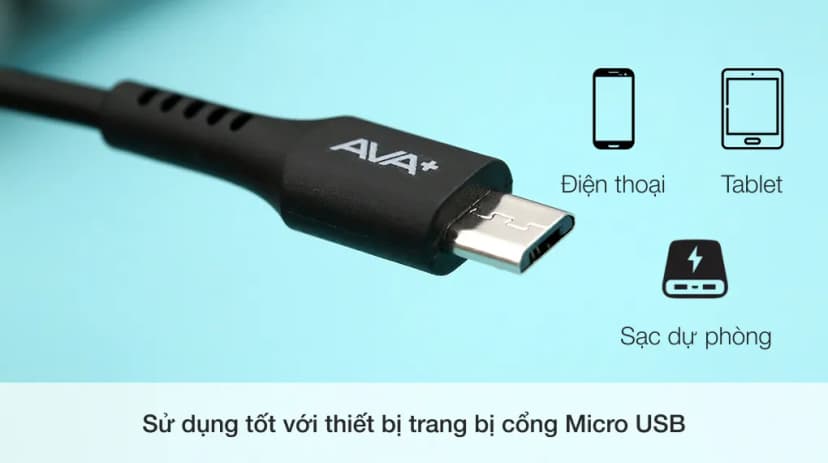 Cáp Micro USB 0.2m AVA+ HKU601 - Giá rẻ nhất hôm nay - Ảnh 3