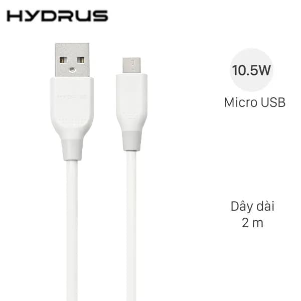Cáp sạc USB-A - Micro USB 10.5W 2m Hydrus LTPP-40 - Ảnh 44