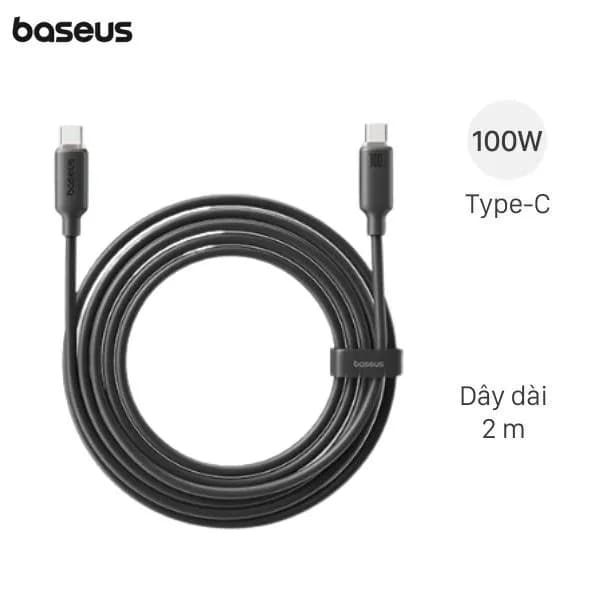 Cáp sạc nhanh Type-C - Type-C 100W 2m Baseus Foamed Silicon CB000174 - Ảnh 34