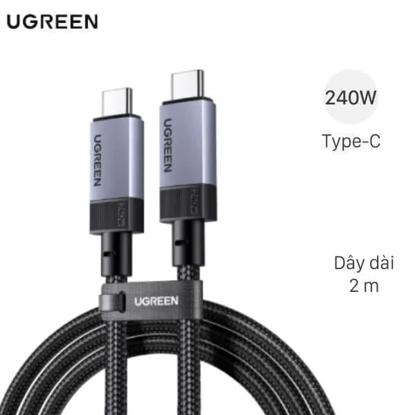 Cáp sạc nhanh Type C - Type C 240W 2m Ugreen L701 95619 - Giá rẻ nhất hôm nay - Ảnh 1