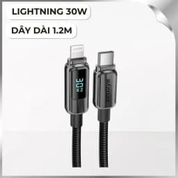Cáp sạc nhanh và truyền dữ liệu Type-C - Lightning 30W 1.2m Innostyle DP-CL301BLK - Giá rẻ nhất hôm nay - Ảnh 1