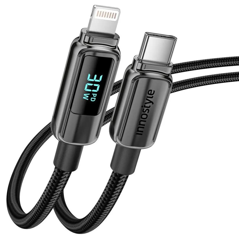 Cáp sạc nhanh và truyền dữ liệu Type-C - Lightning 30W 1.2m Innostyle DP-CL301BLK - Giá rẻ nhất hôm nay - Ảnh 3