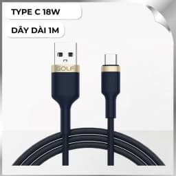 Cáp sạc nhanh và truyền dữ liệu USB A - Type C 1m Golf GC-71T - Giá rẻ nhất hôm nay - Ảnh 1