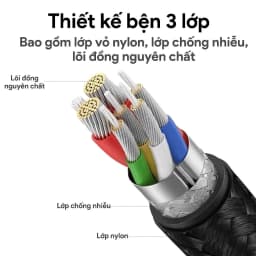 Cáp sạc nhanh và truyền dữ liệu Type C - Type C 100W 0.9m Dekey Power Pioneer C2588 - Đen - Giá rẻ nhất hôm nay - Ảnh 4
