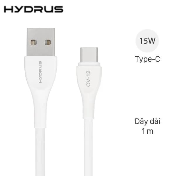 Cáp sạc USB-A - Type-C 15W 1m Hydrus CV-12 - Ảnh 10
