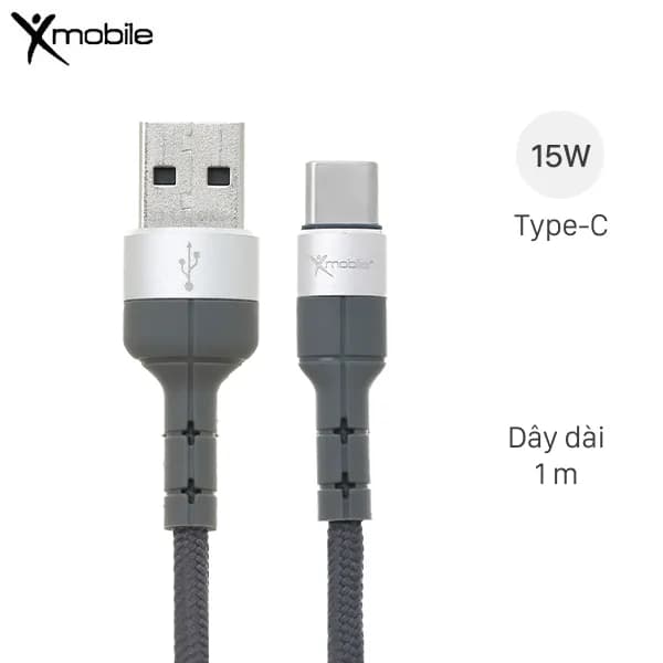 Cáp sạc và truyền dữ liệu USB-A - Type-C 15W 1m Xmobile CN033 - Giá rẻ nhất hôm nay - Ảnh 1