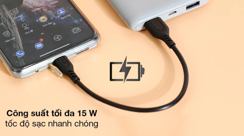 Cáp sạc và truyền dữ liệu USB-A - Type-C 15W 0.2m AVA+ DS06C - Giá rẻ nhất hôm nay - Ảnh 3