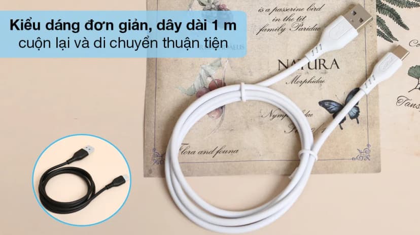 Cáp sạc và truyền dữ liệu USB-A - Type-C 15W 1m AVA+ DS07 - Giá rẻ nhất hôm nay - Ảnh 2