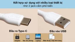 Cáp sạc và truyền dữ liệu USB-A - Type-C 15W 1m AVA+ DS07 - Giá rẻ nhất hôm nay - Ảnh 5