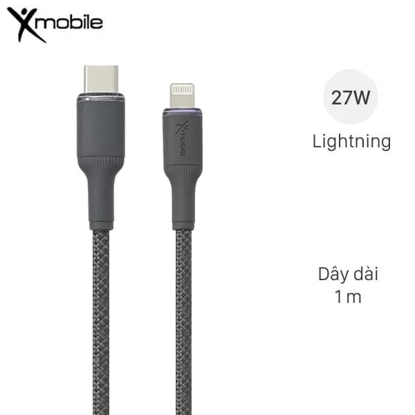 Cáp sạc nhanh và truyền dữ liệu Type-C - Lightning 27W 1m Xmobile L2320 - Giá rẻ nhất hôm nay - Ảnh 1