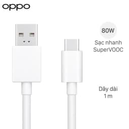 Cáp sạc nhanh và truyền dữ liệu USB-A - Type-C 80W 1m OPPO DL129 - Giá rẻ nhất hôm nay - Ảnh 1