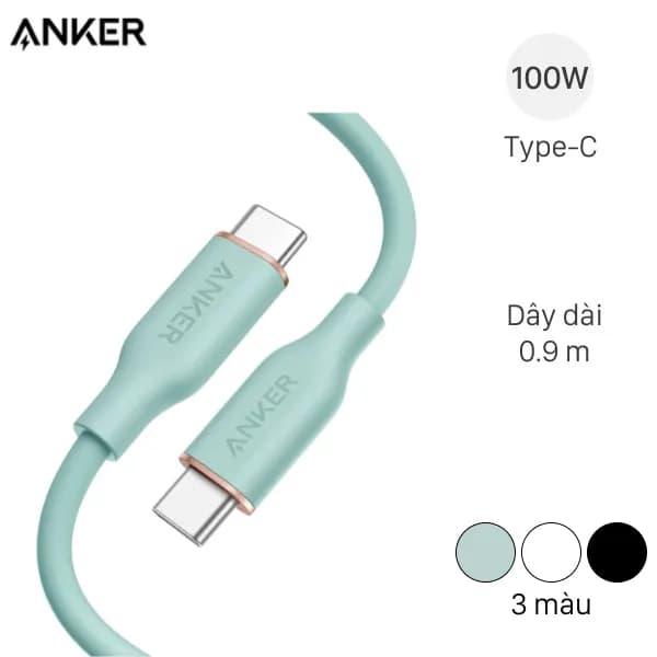 Cáp Type C - Type C 0.9m Anker PowerLine III Flow A8552 - Giá rẻ nhất hôm nay - Ảnh 1