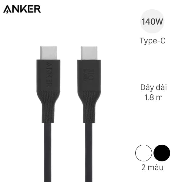 Cáp Type C - Type C 1.8m Anker 544 Bio A80F2 - Giá rẻ nhất hôm nay - Ảnh 1