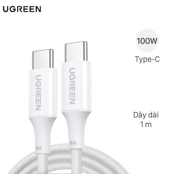 Cáp sạc nhanh và truyền dữ liệu Type-C - Type-C 100W 1m Ugreen US557 15267 - Giá rẻ nhất hôm nay - Ảnh 1