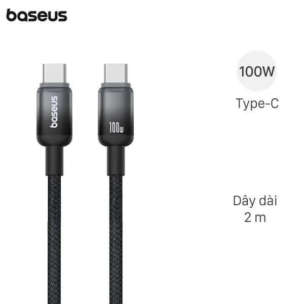 Cáp sạc nhanh Type-C - Type-C 100W 2m Baseus Discolor CB000103 - Ảnh 37