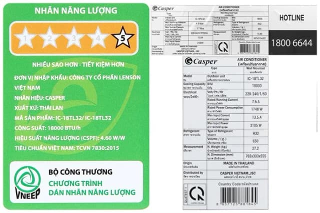 Top 1 so sánh giá Máy lạnh Casper Inverter 2 HP IC-18TL32 - Tìm sản phẩm giá rẻ nhất - Ảnh 13