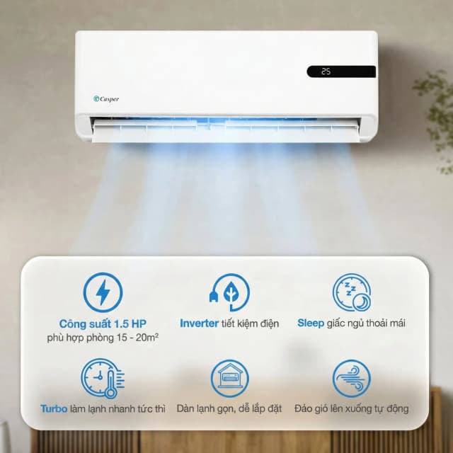 So sánh giá Máy lạnh Casper Inverter 1.5 HP GC-12IB36 rẻ nhất? - Ảnh 3
