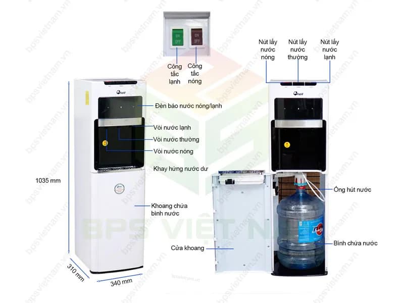 So sánh giá Cây nước nóng lạnh FujiE WD8500C 585W - Tìm sản phẩm giá rẻ nhất - Ảnh 12