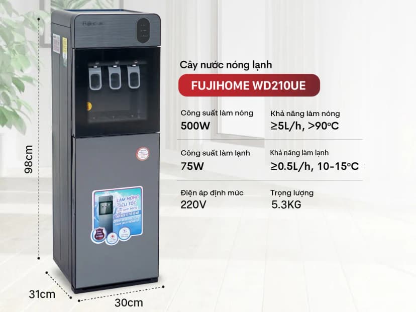 Cây nước nóng lạnh FUJIHOME TB243AN 1430W - Giá rẻ nhất hôm nay - Ảnh 93