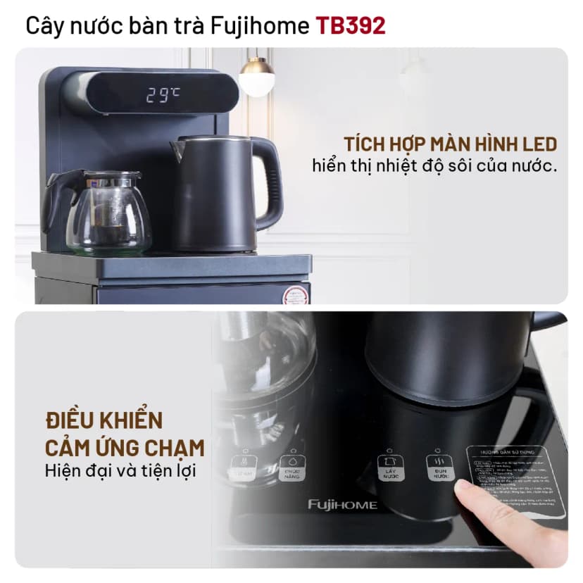 Cây nước nóng lạnh FUJIHOME TB392 1440W - Giá rẻ nhất hôm nay - Ảnh 12