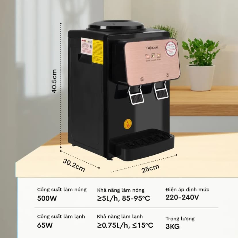 Cây nước nóng lạnh FUJIHOME WD03E 565W - Giá rẻ nhất hôm nay - Ảnh 12