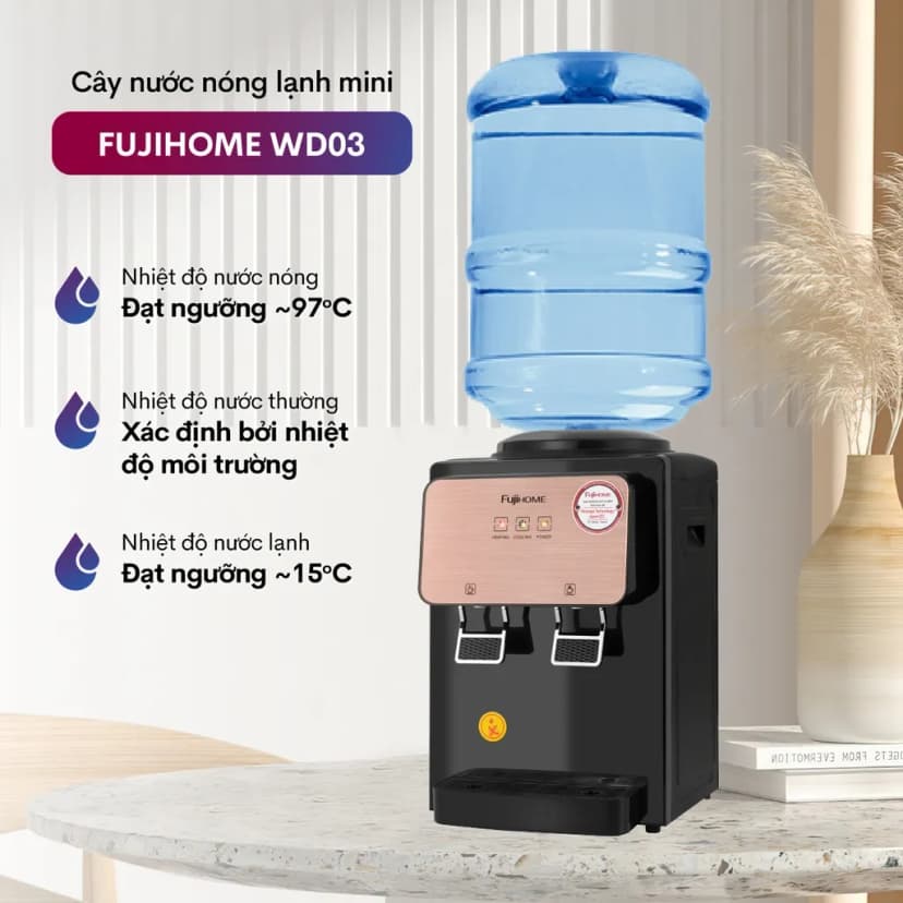 Cây nước nóng lạnh FUJIHOME WD03E 565W - Giá rẻ nhất hôm nay - Ảnh 9
