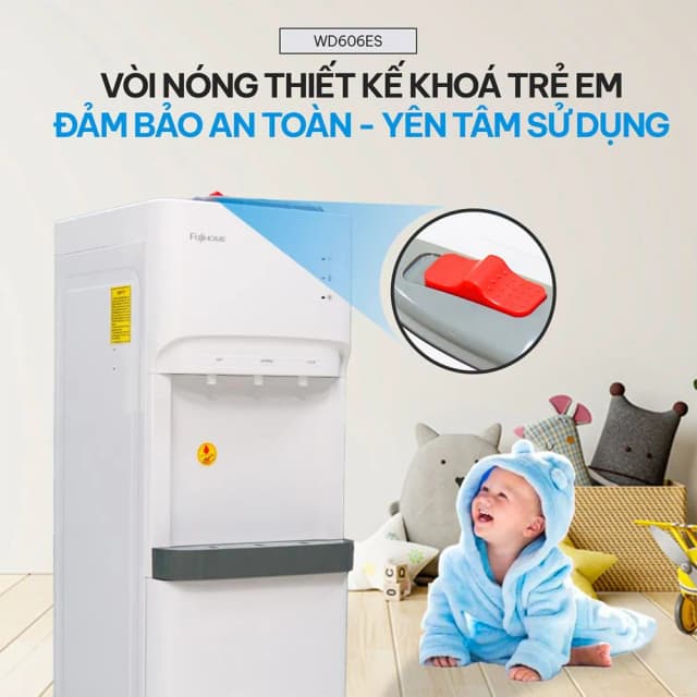 So sánh giá Cây nước nóng lạnh FUJIHOME WD606ES 565W rẻ nhất? - Ảnh 3