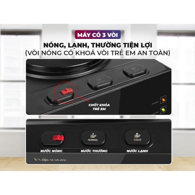 So sánh giá Cây nước nóng lạnh FUJIHOME WD61E 565W rẻ nhất? - Ảnh 11