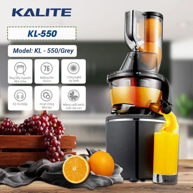 Máy ép chậm Kalite KL-550 - Ảnh 2