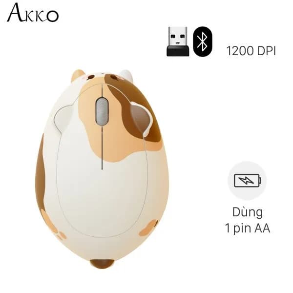 Chuột Bluetooth Akko Cat Theme Mouse Calico - Ảnh 10