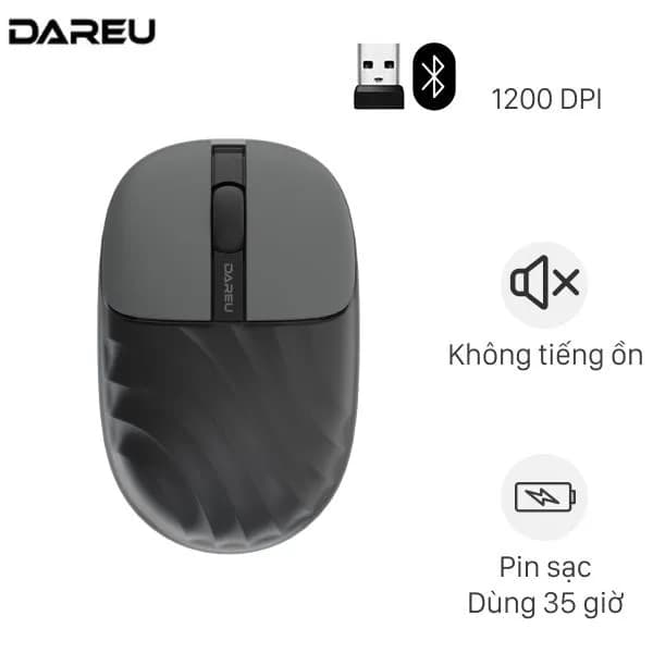 Chuột sạc Bluetooth Silent DareU LM135D - Ảnh 12
