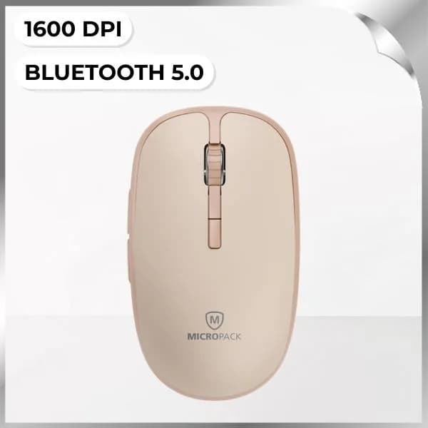 Chuột Bluetooth Silent MicroPack MP-729B - Be - Ảnh 24