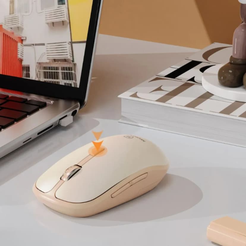 Chuột Bluetooth Silent MicroPack MP-729B - Be - Giá rẻ nhất hôm nay - Ảnh 3