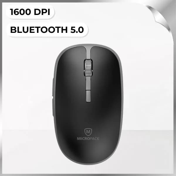 Chuột Bluetooth Silent MicroPack MP-729B - Đen - Giá rẻ nhất hôm nay - Ảnh 1