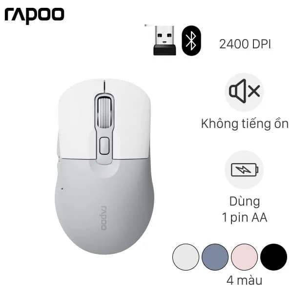 Chuột Bluetooth Silent Rapoo B2W - Ảnh 19