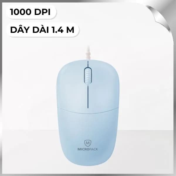 Chuột Có dây MicroPack M-105 - Xanh dương - Ảnh 5