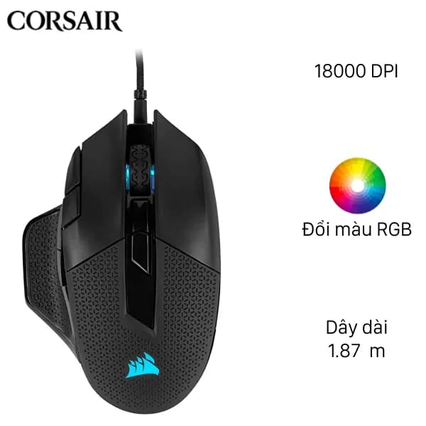 Chuột Có dây Gaming Corsair Nightsword RGB - Ảnh 16