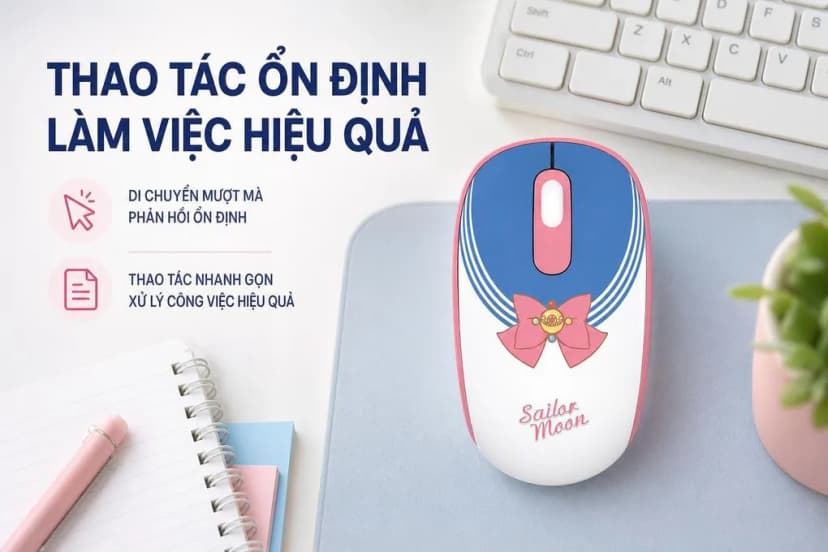 Chuột Không Dây Akko Smart 1 Sailor Moon - Giá rẻ nhất hôm nay - Ảnh 3