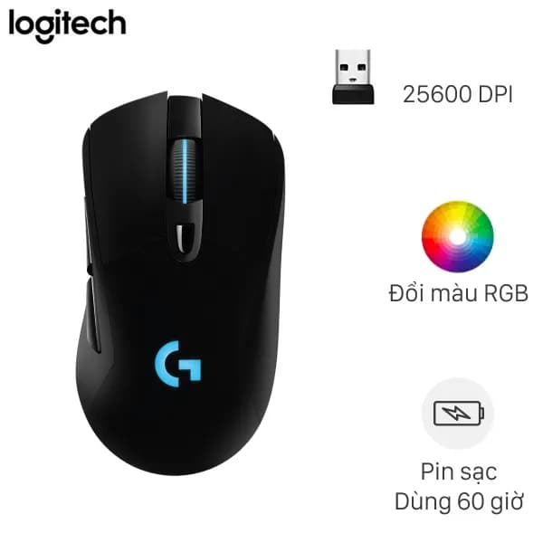 Chuột sạc Không dây Gaming Logitech G703 LIGHTSPEED - Giá rẻ nhất hôm nay - Ảnh 1