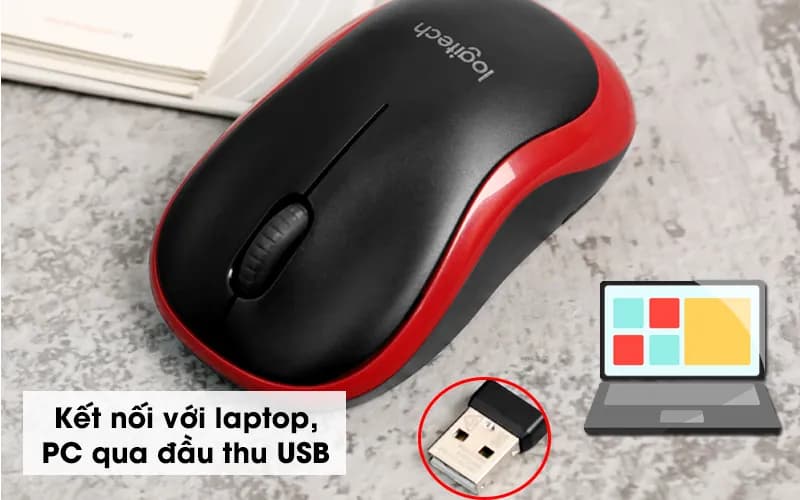 Chuột Không dây Logitech M185 - Giá rẻ nhất hôm nay - Ảnh 4