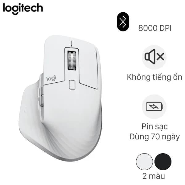 Chuột sạc Bluetooth Silent Logitech MX Master 3S For Mac - Giá rẻ nhất hôm nay - Ảnh 1