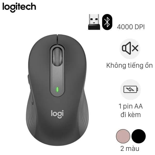 Chuột Bluetooth Silent Logitech Signature M650 - Ảnh 4