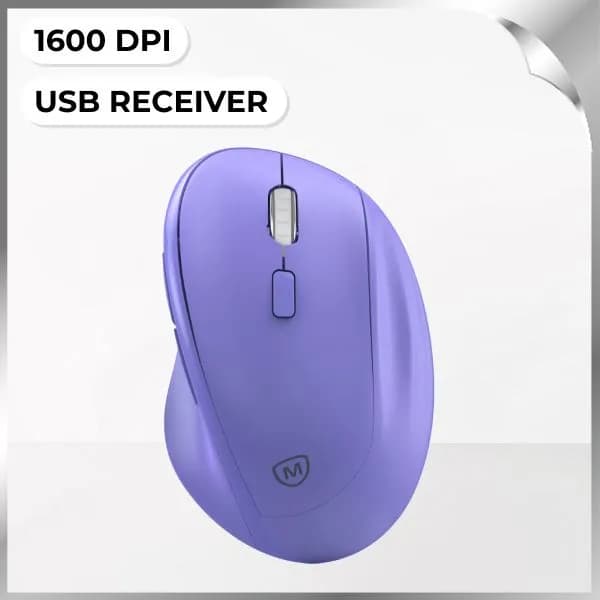 Chuột không dây MicroPack MP-V01W - Tím - Ảnh 10
