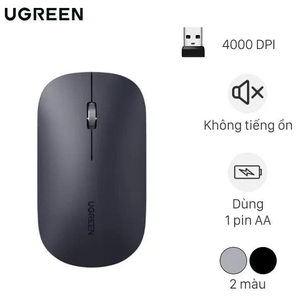 Chuột Không dây Silent Ugreen MU001 - Giá rẻ nhất hôm nay - Ảnh 1