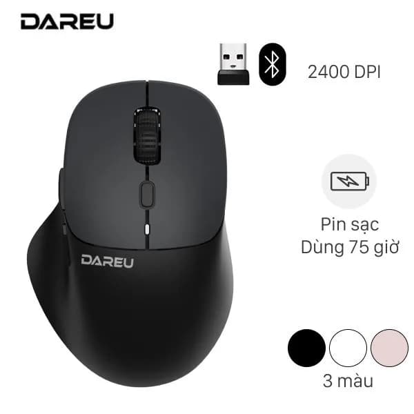 Chuột sạc Bluetooth Dareu LM165D - Ảnh 5