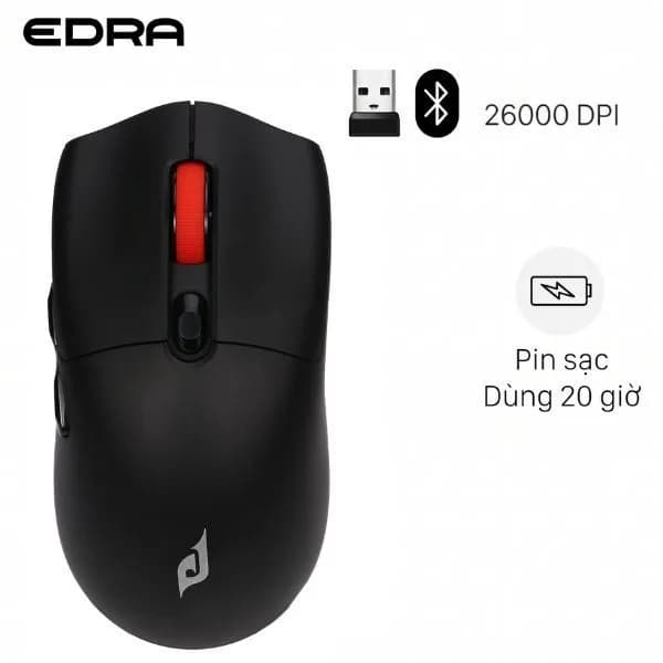 Chuột sạc Bluetooth EDRA EM625X MAX - Giá rẻ nhất hôm nay - Ảnh 1